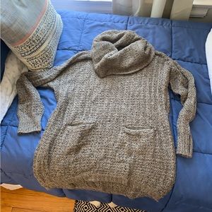 Over sized brown cowl neck sweater size small